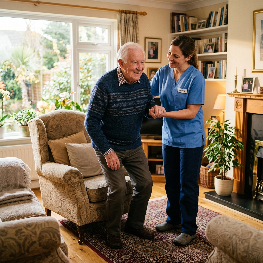 Serenity caregiver ready to help